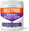Bulletproof Ciocolată neagră Energie Colagen Proteină, 19.3 Ounces, Cafeina-Free Combustibil cu vitamine și antioxidanți, Amestec cu ginseng, magneziu, Cordyceps ciuperci