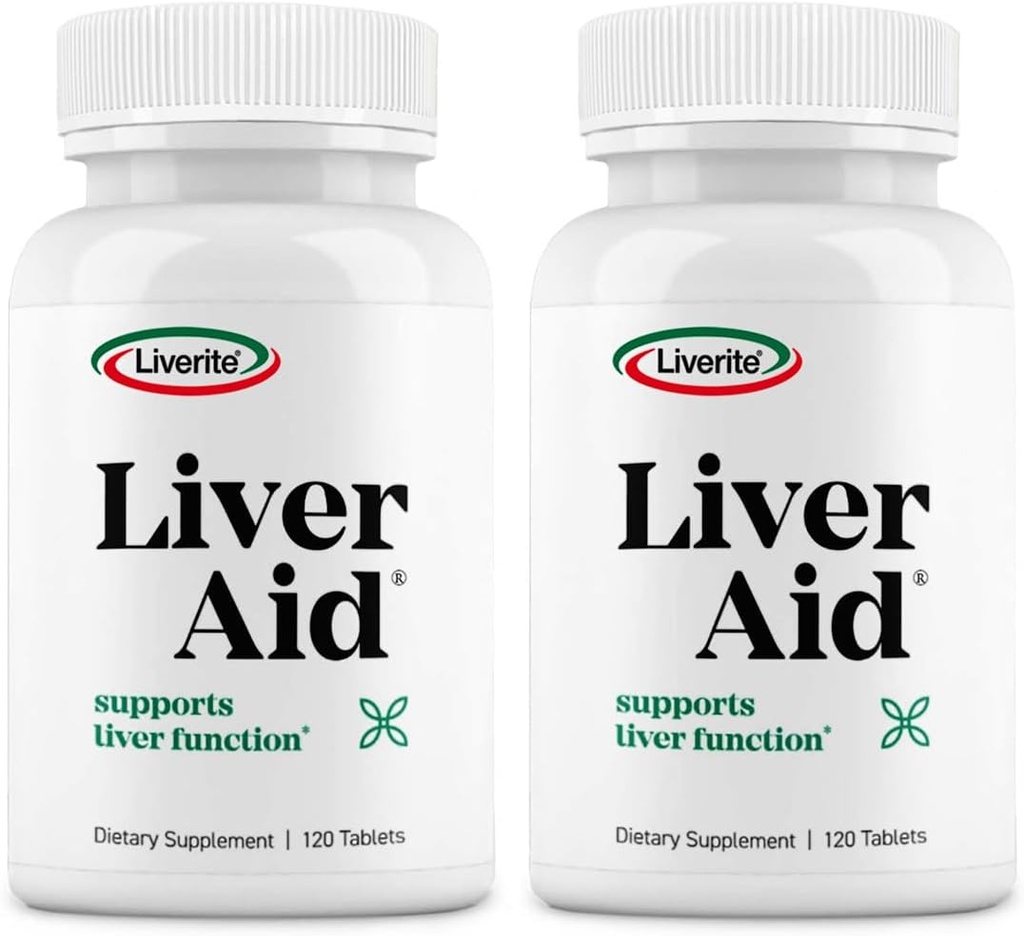 LIVERITE Liver Aid 2-Pack 120平板电脑(共计240立特)支持健康liver功能,物理能和生命力.