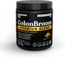 ColonBroom Premium Powder Supplement (Strawberry) - Colon Broom Psyllium Husk fibra pó bebida - sem glúten, não-GMO Colon Cleanse para Bloating alívio & Gut saúde, 50 Servings