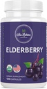 Elderberry Capsules 1000mg Supplium 124; Organic Herbal Supplement Appendix 124; 120 Capsules