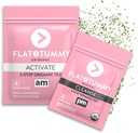 Flat Tummy Tea - 2- lépés, 4 hetes program - Detox Tea boost Energy & Reduce Bloating * - All Natural Detox Cleanse w / Green Tea, Lemon Balm, Gyermekláncfű, Édeskömény, & More - Digestion támogatás