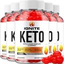 (5 팩) Ignite Keto ACV Gummies - 고급 공식 Ignite Keto Plus ACV Gummies Apple Cider Vinegar Ignite ACV Dietary 보충 남성 여성 (300 Gummies)