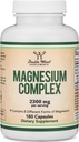 Magnesium Complex Supplement 180 kapselia (426mg Elemental Magnesium Tarjoa 2 300mg kahdeksasta eri magnesiummuodossa) MAG-8 Tarjoaa 100% päivittäin suositeltava arvo magnesiumia Double Wood