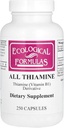 Ecological Formulas Allithiamine Vitamin B1 Capsule, 50 mg, 250 Count