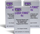 PRN Pharmacal Liqui-Tinic 4X - Hierro &amp; Vitaminas Orales Suplemento Nutricional para Mascotas- Suplemento Sabroso con Hierro &amp; B-Complex Vitaminas para apoyar Wellness - 2 fl oz (3 Pack)