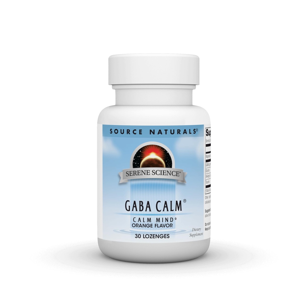 Source Naturals Serene Science GABA, 125 mg, Orange Flavored* - 30 Lozenges