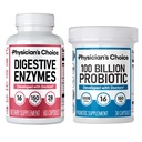 Physician's CHOICE 100 Billion + Digestive Enzyme 60ct Bundle - Advanced Gut Health Support