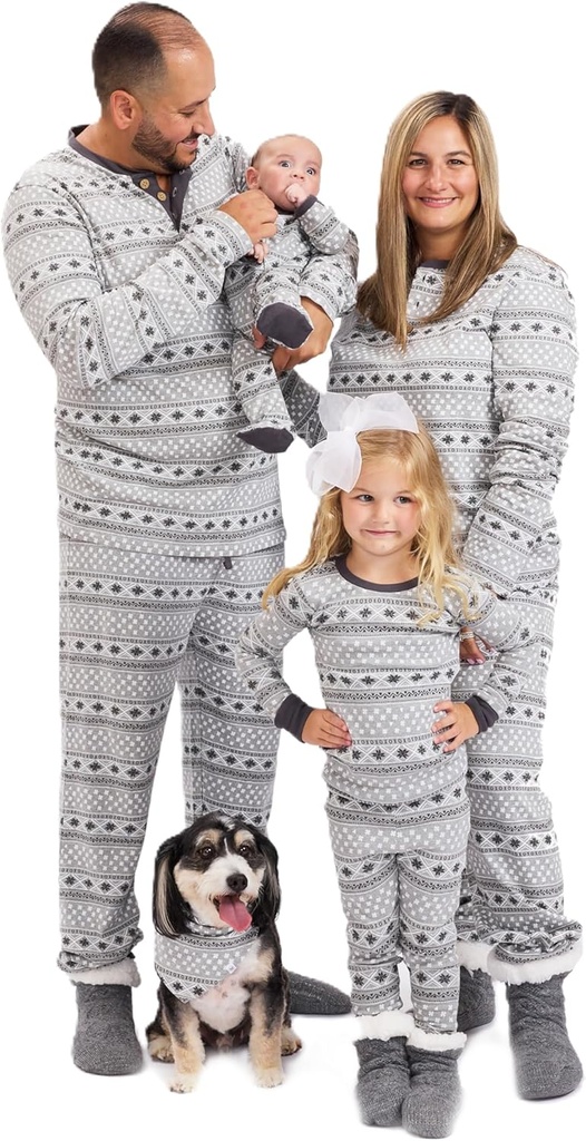 HonestBaby rodina odpovídající dovolená pyžama 100% organická bavlna pro muže, ženy, děti, Toddlers, Baby Boys, Dívky, Unisex, Domácí mazlíčci