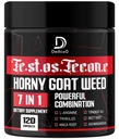 DEDICAD 7 in-1 Ultra Test Support with Tribulus Terrestris Horny Goat Weed L-Arginine Maca Root Tongkat Ali Beet Root - 120 Capsules
