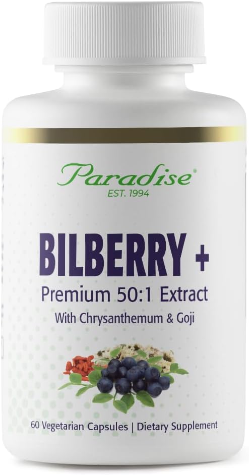 Surga Herbs Bilberry dengan Gluten Free Vegan, 60 Vegetarian Capsules