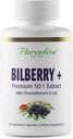 El paradís Herbs Bilberry amb Goji i Chrysantheum suplementaris, superpotent, Ultra Pure, No-MO, Guten Free, Vegan, 60rian Capules