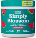 Simply Blossom Nutrition Daily Greens ' Superfood Powder + Collagen + Probiotics for Women's Digestive Health ' Bloating Relief. مساعدة صحتكِ بلوم 30 يوماً