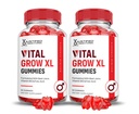 Justified Laboratories Vital Grow XL Gummies (1000 mg) - 60 Count, Pack of 2 - Formulated with Apple Cider Vinegar, Folate & Vitamin B12 - Non-GMO, Vegan, Gluten Free - 60 Servings