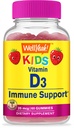 WellYeah Kids Vitamin D3 Gummies - 1000 IU (25 mcg)- Supports Bone Strength and Immunity - Non-GMO, Gluten-Free - Strawberry Flavor - Nutritional Supplement - 60 Servings