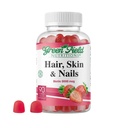 Greenfield Nutritions - Halal Biotin Gummies Vitamin for Hair, Skin and Nails, Supports Fat Metabolism, Hair Growth, Strong Nails & Clear Skin, Gelatin Free, Non-GMO, and Gluten Free - 90 Gummies