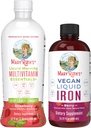 MaryRuth's Liquid Morning Multivitamine (Strawberry) & Iron Liquid (Berry) 