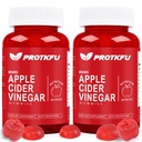 ProTKFU Apple Cider Vinegar Gummies, 120 Count Max Strength 1000mg ACV Gummies with Vitamin B12 & B6, for Metabolism, Digestion, Detox, Gut & Immune Health, Vegan & Non-GMO, Gelatin-Free