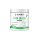 Organic Green Immunity Superfood Powder - Soothes Digestion, Boosts Healthy Vitality and Energy. Fast Acting Formula with Probiotics, Enzymes, Turmeric and Ashwagandha (30 Servings Lemon-Mint)