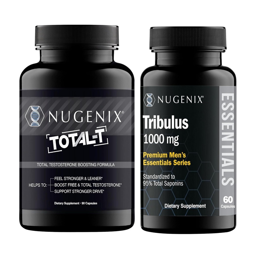 Nugenix Essentials Tribulus Terrestris Extract and Total-T Testosterone Booster for Men