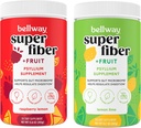 Bellway Super Fiber Powder + Fruit, Sugar Free Organic Psyllium Husk Pulver-Ergänzung für Regularität, Bloating Relief & Gut Health, Non-GMO, Plant-Based, Raspberry Lemon & Lemon Lime