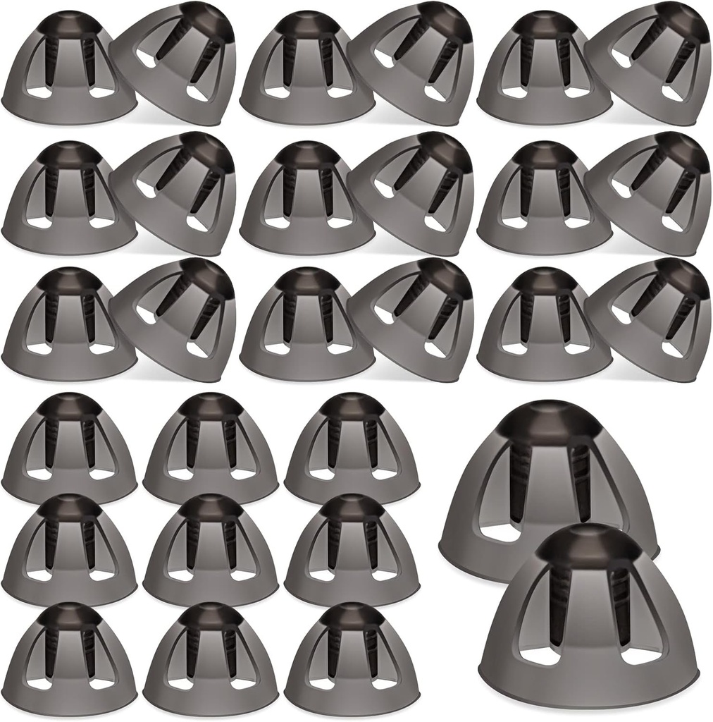 Geiserailie 30 Pcs Hearing Aid Domes 8mm Hearing Aid Open Domes Replacements Medium Open Hearing Aid Accessories Compatible with GN Resound Hearing Aids Ear Tips