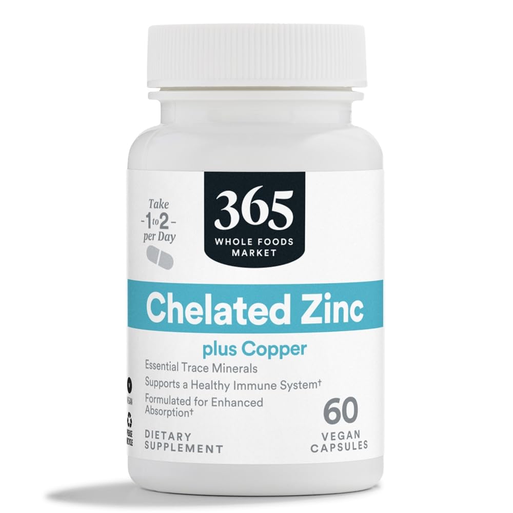 365 by Whole Foods Market, Chelated Zinc, 60 CT