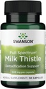 Swanson Full Spectrum Milk Thistle 500 Milligram 30 kapsulak