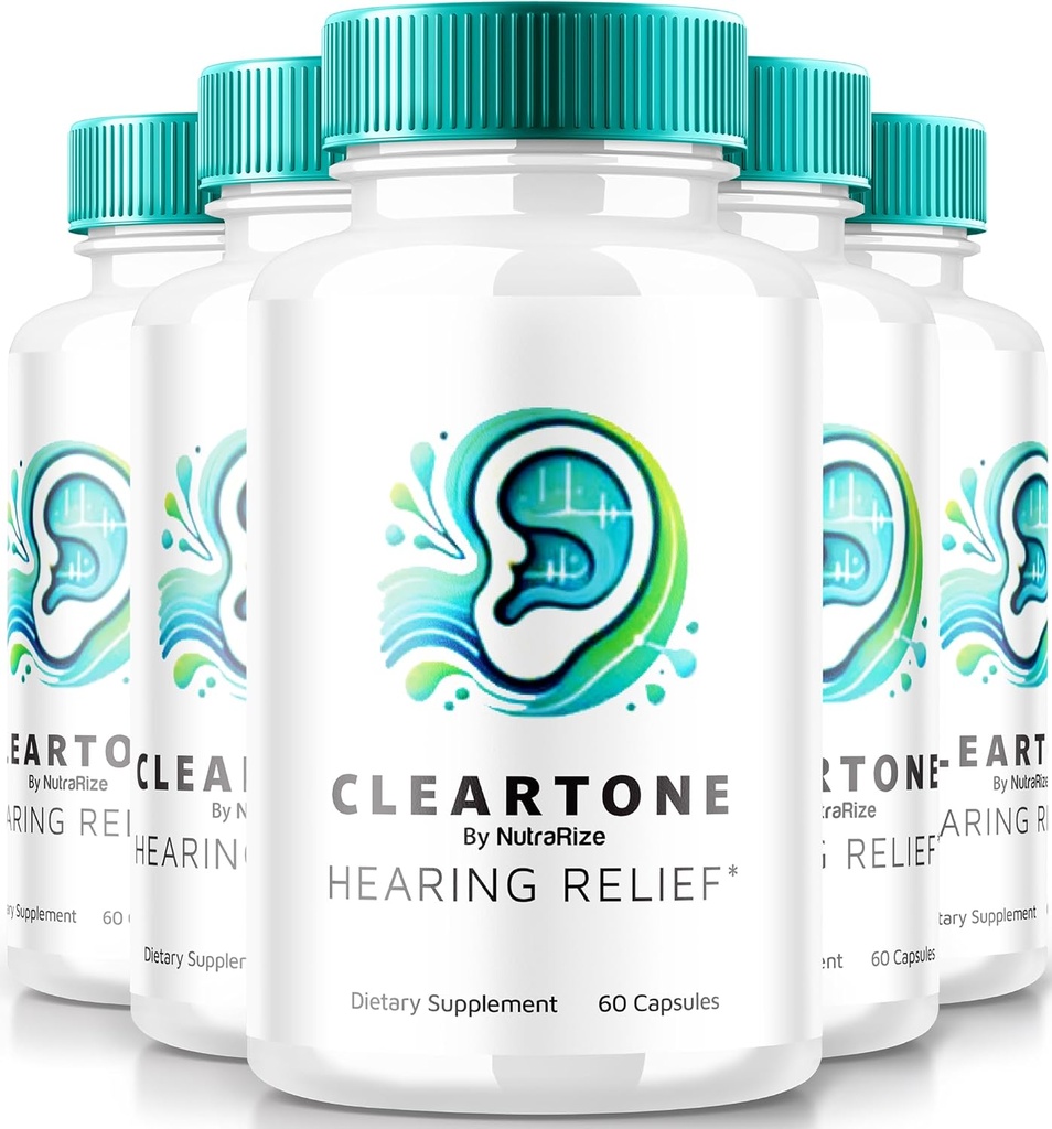NutraRize (5 Pack) ClearTone Tinnitus, Clear Tone Pills for Health Overall Ear, Auditory Support, Cleartones Review (300 Capsules)