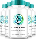 NutraRize (5 Pack) ClearTone Tinnitus, Clear Tone Pills for Hear, ClearTone Pills Supplement for General Ear Health, Resmi Auditory Support Capsules, ClearTones Review (300 Capsules)