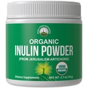 Peak Performance Organic Inulin Powder Natural Prebiotic Fiber for Gut Health. USDA Organic Raw Plant Based Vegan Prebiotics FOS Supplement from Jerusalem Artichoke