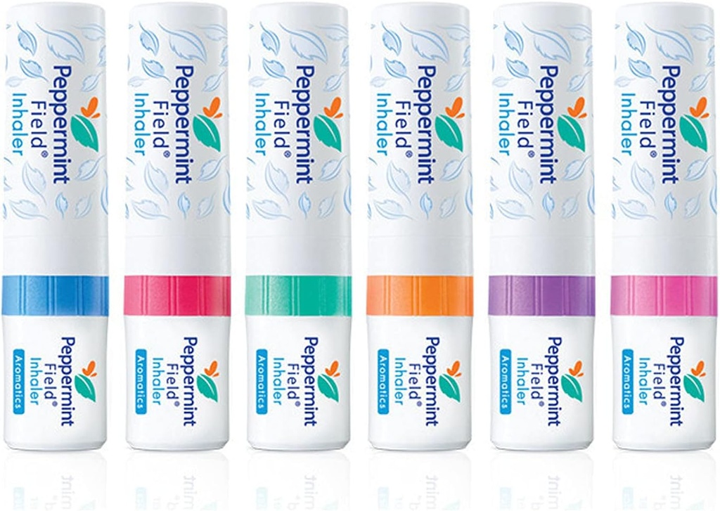 Peppermint Field Nasal Inhaler - Strong Peppermint Thai Inhaler - Pack de 6