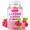 MEENCCD L-Lysine 1000mg Gummies, Lysine Supplement for Adults & Kids, Essential Amino Acid Supplement Supports Collagen Formation, Sugar-Free, Raspberry Flavor, 60 Count
