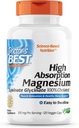 Läkarens bästa högabsorption Magnesium Glycinate Lysinate 100% chelated, Non-GMO, Vegan, 120 Veggie Capsule (Pack of 1)