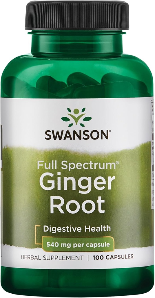 Swanson Premium Brand Root Ginger 540 Milligrame 100 capsule