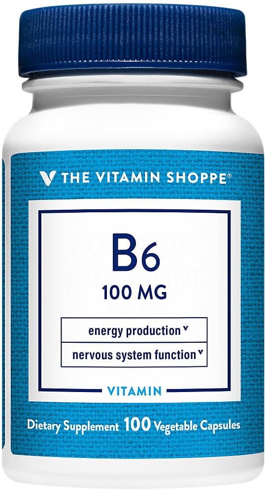 ויטמין Shoppe B6 100MG (100 קפסולות)