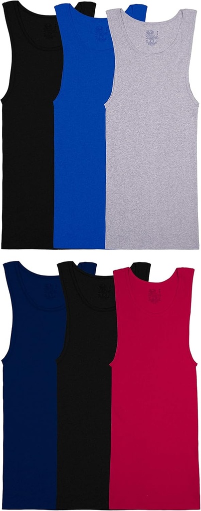 Loom Men's sleeveless 꼬리표의 과일 자유로운 습기 Wicking 탱크 A-Shirt
