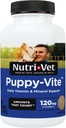 Nutri-Vet Puppy-Vite Chewables for Puppies, Formulated with Vitamins " Minerals to Support Balanced Diet, Great Source of Vitamin C, 60 count