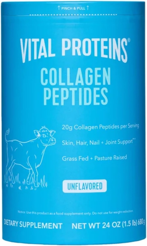 Жизнени протеини Natural Whole Nutrition Collagen Peptides - Паста, Grass Fed, Paleo Friendly, Gluten Free, единични съставки - 24 Ounce