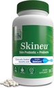 Salut Thru Nutrition Skinu - Skin Probiotic + Prebètica supports Sydration & Elasticity ergy Clisticly Studied Ingredients Studied Stovint3rd Tested, no-GMO & Guten- Freeshow 30 Vegeapules