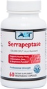 AST Enzymer Serrapeptase 130,000 SPU - 60 Vegetariske kapsler - Premium Natural Systemiske enzymer - Acid- resistent Serrapeptase