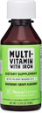 NovaFerrum Delish | Vegan Multivitamin med järn för spädbarn, småbarn och barn | Immun Support | Organisk växtbaserad D-3 | Glutenfri | Vegan Verified | Sugar Free | 1.69 Fl Oz (50 ml)