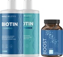 Biotin Shamopoo, điều tiết và thuốc bổ trợ tóc - Biotin cho việc tăng trưởng tóc cộng với Rosemary và Volumzing Shamopoo và điều kiện điều tiết thiết lập sinh học và sản phẩm làm tóc dày