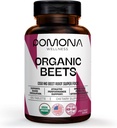 Pomona Wellness Beetroot Supplement Toz 1350mg, Kompüter, Heart Health, Circulation, Energy & Athletic Performance, USDA Organic, Non-GMO, Vegan, 100 Tablets