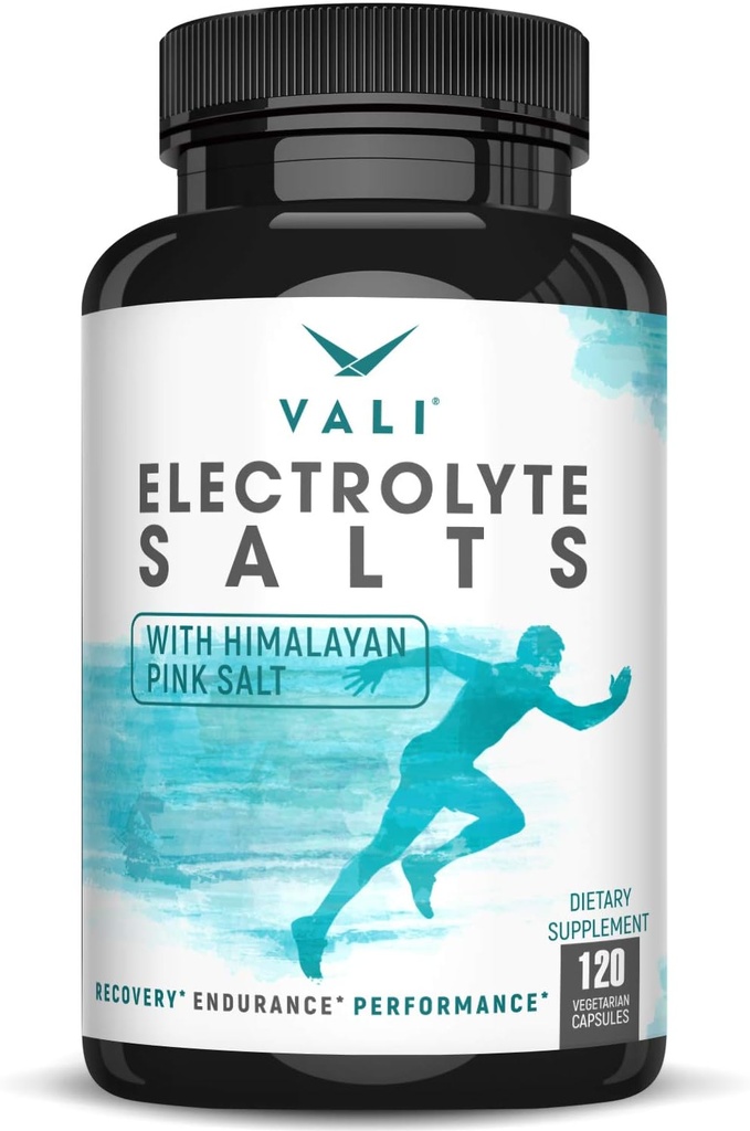 VALI Electrolite Salts Rapid Oral Rehydration Replacement Pill. Tambahan bubuk Nutrition Hidration, Relief & Relief Fast. Keto Salt Mineral Tablet. 120 Veggie Capsules