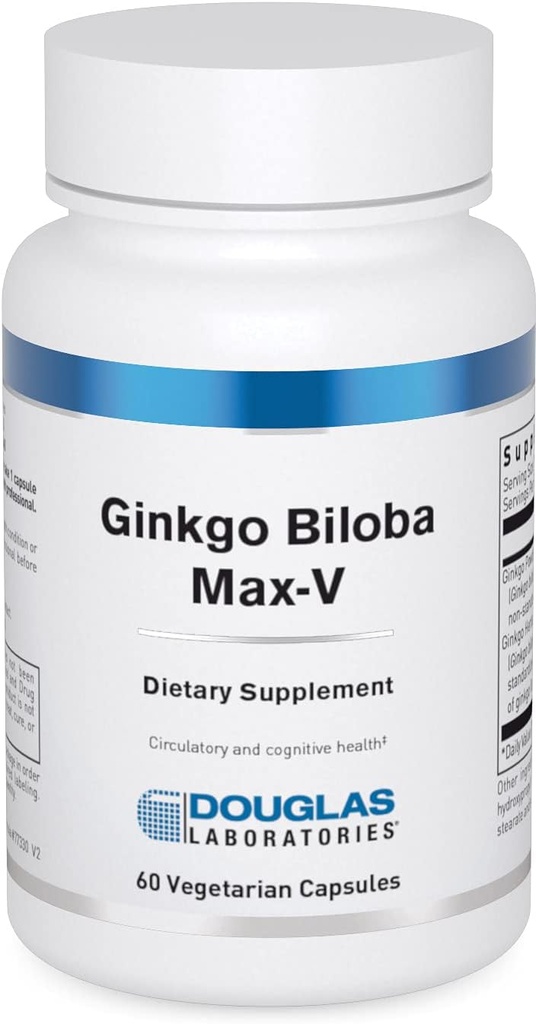 道格拉斯实验室 Ginkgo Biloba Max-V 支持健康流通 60卡普尔