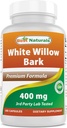 Best Naturals White Willow Bark 400 mg 180 Cápsulas