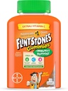 Flintstones Gummies Kids Vitamīni ar Immunity Support*, Kids un Toddler Multivitamīni ar C vitamīnu, D vitamīns, B12, Cinka & vairāk, Orange 150ct