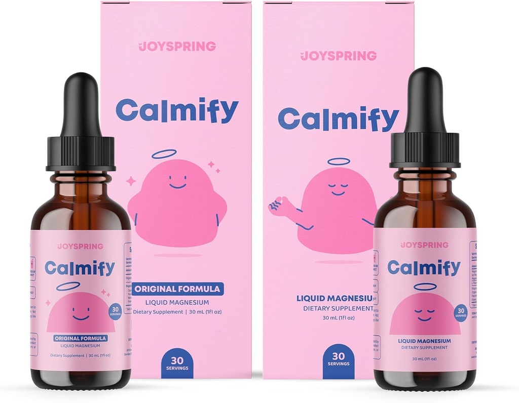 JoySpring Magnesium Sitraatti Liquid & Magnesium Glycinate lapsille - Sokeri Gluteeniton Magnesium lapsille ja magnesiumsitraattineste - Magnesiumlisät lapsille