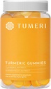 TUMERI Turmeric and Ginger Gummies – Turmeric Curcumin Joint Support Supplement - 60 Count Natural Tropical Fruit Flavored Vegan Gummies