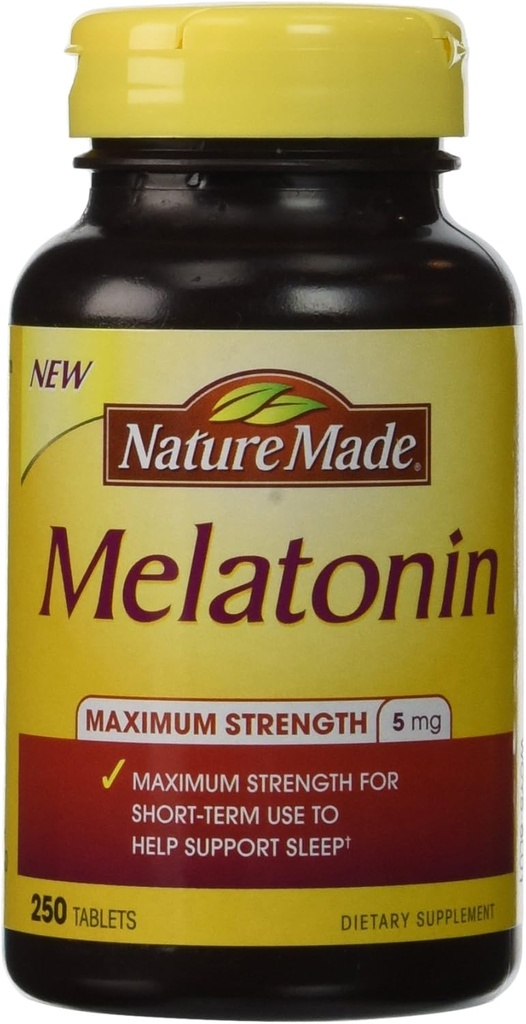 Nature Made ® Melatonina 5 Mg., 250 tabletek